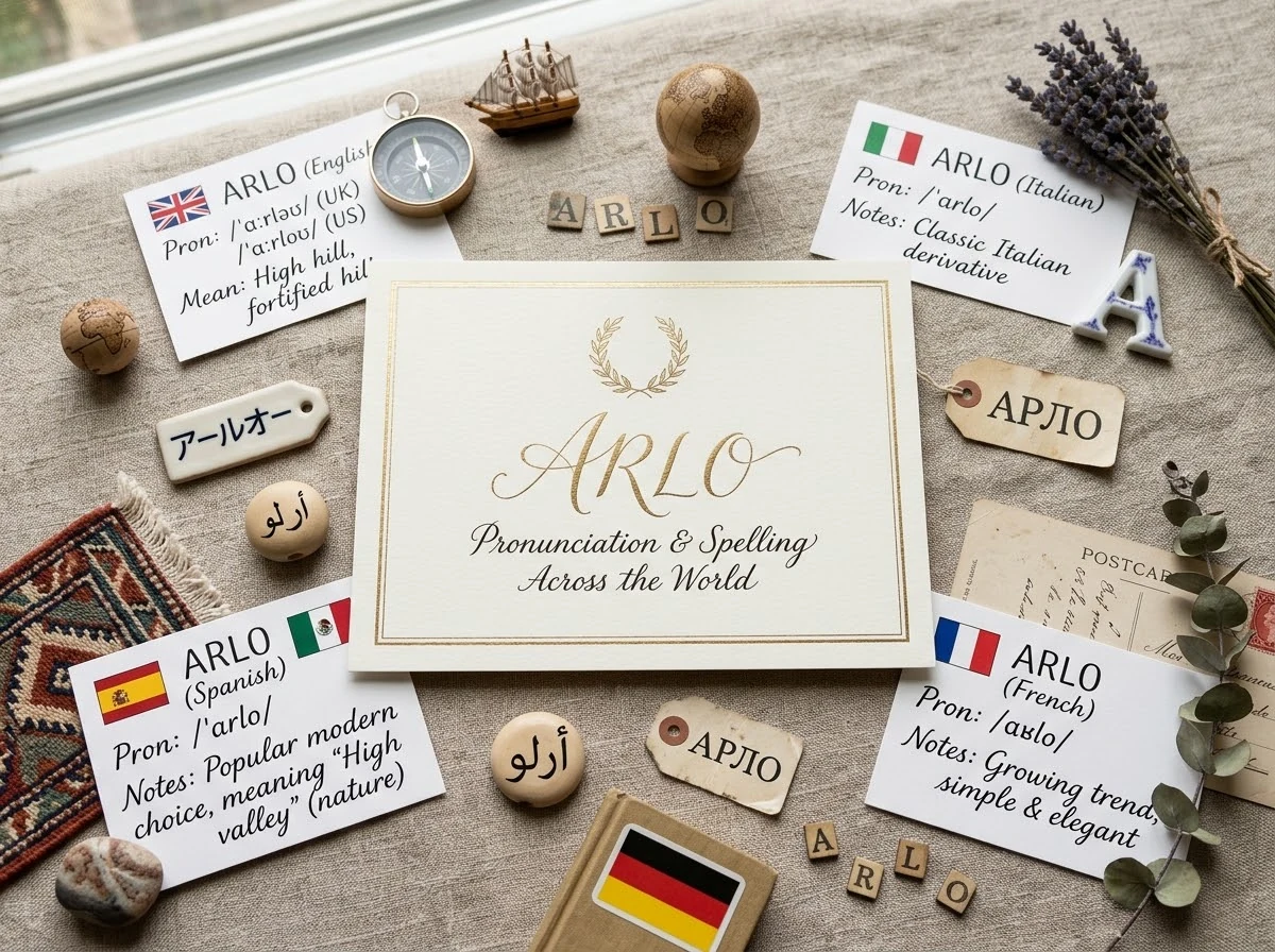 Checklist concept for choosing a baby name that works internationally.