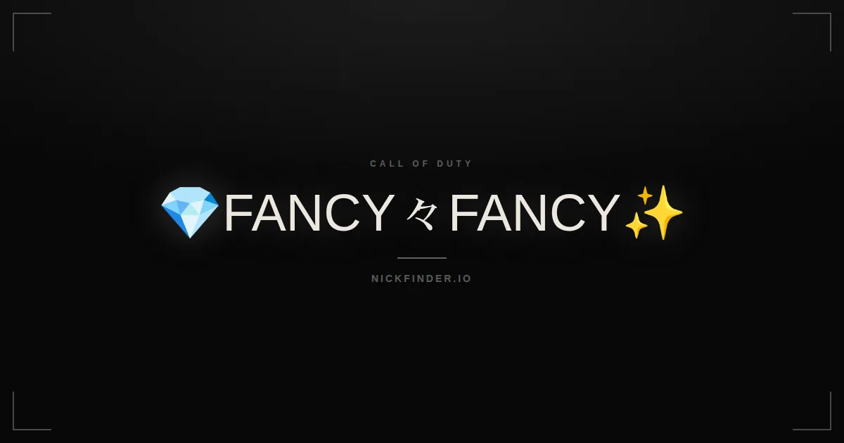 Fancy Call of Duty names 2026 — decorated Unicode styles | NickFinder.io
