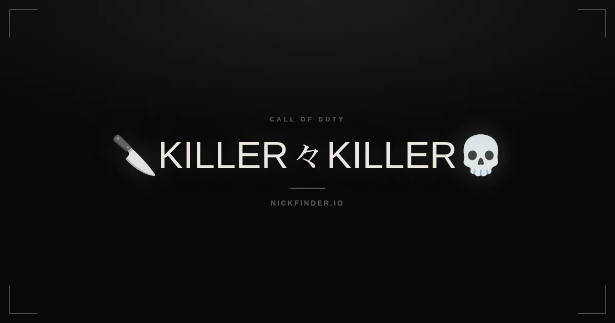 Killer Call of Duty names 2026 — decorated Unicode styles | NickFinder.io