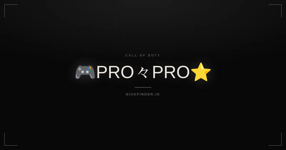 Pro Call of Duty names 2026 — decorated Unicode styles | NickFinder.io