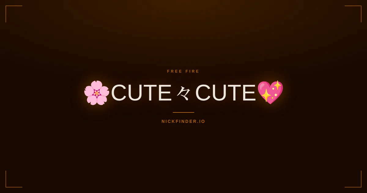 Cute Free Fire names 2026 — decorated Unicode styles | NickFinder.io