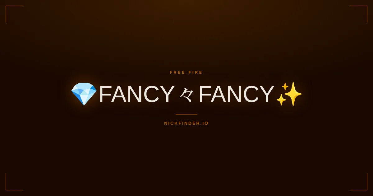Fancy Free Fire names 2026 — decorated Unicode styles | NickFinder.io