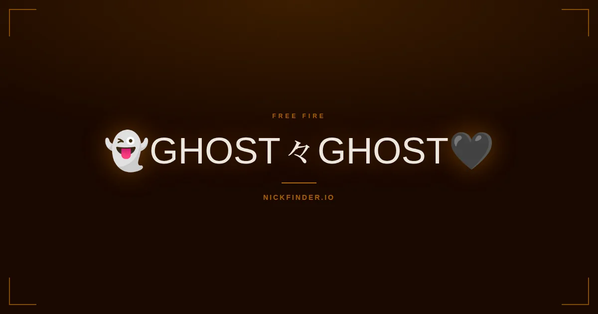 Ghost Free Fire names 2026 — decorated Unicode styles | NickFinder.io