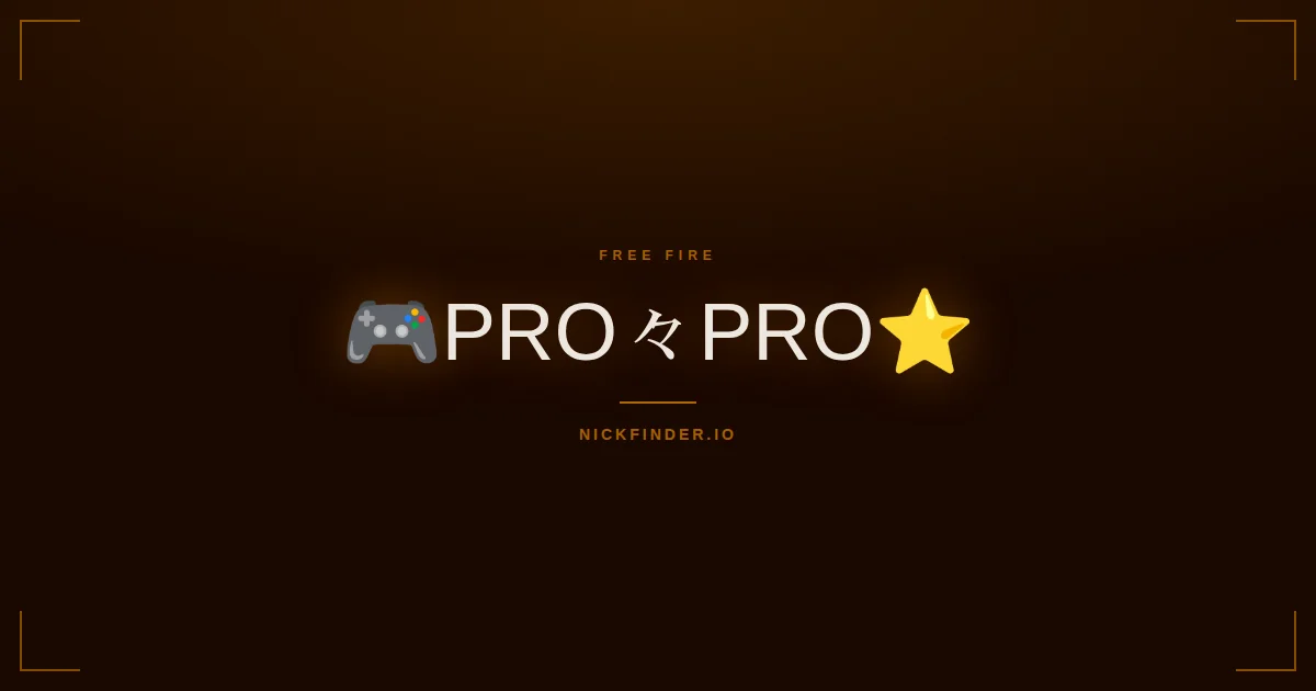 Pro Free Fire names 2026 — decorated Unicode styles | NickFinder.io