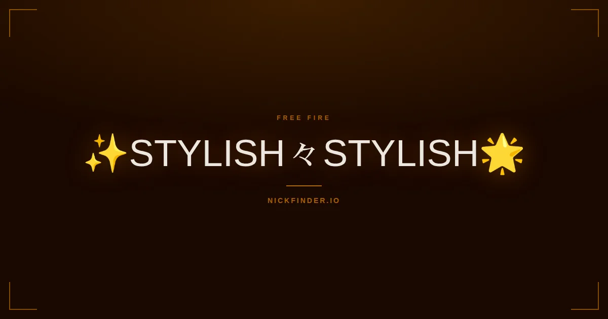 Stylish Free Fire names 2026 — decorated Unicode styles | NickFinder.io
