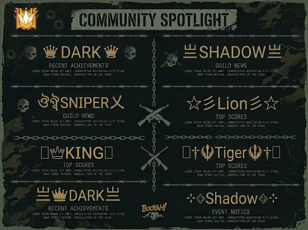 Free Fire names hub 2026 — 115 decorated Unicode styles for Garena Free Fire | NickFinder.io