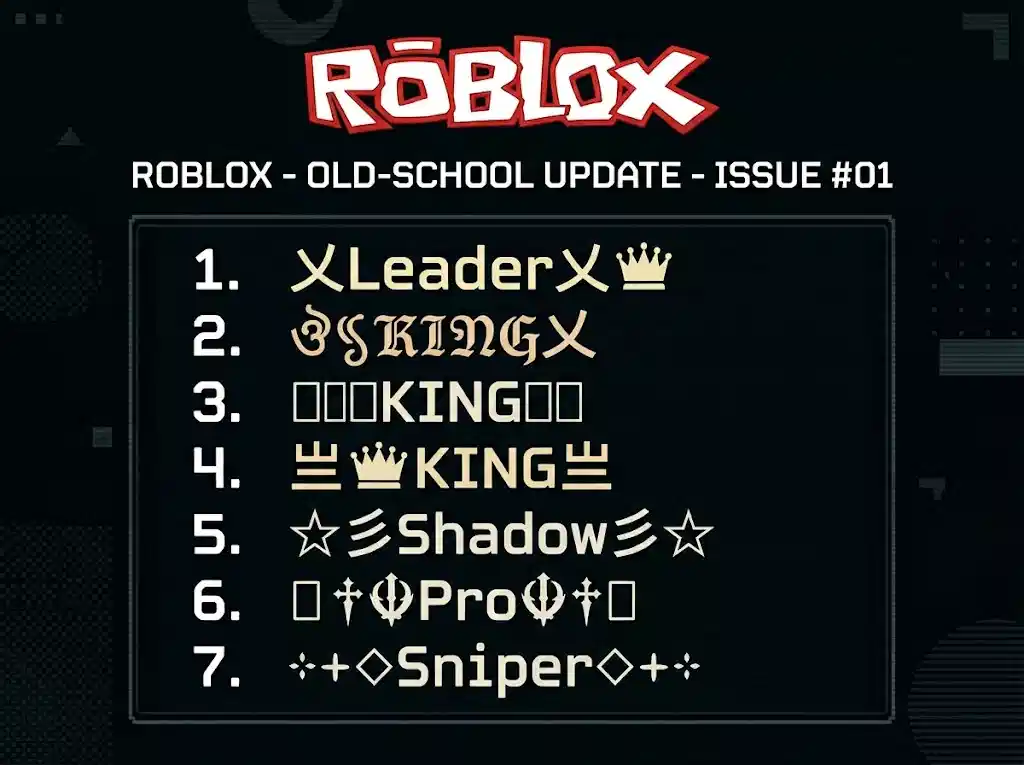 Roblox names hub 2026 — 115 stylish username ideas with Unicode fonts for Roblox | NickFinder.io