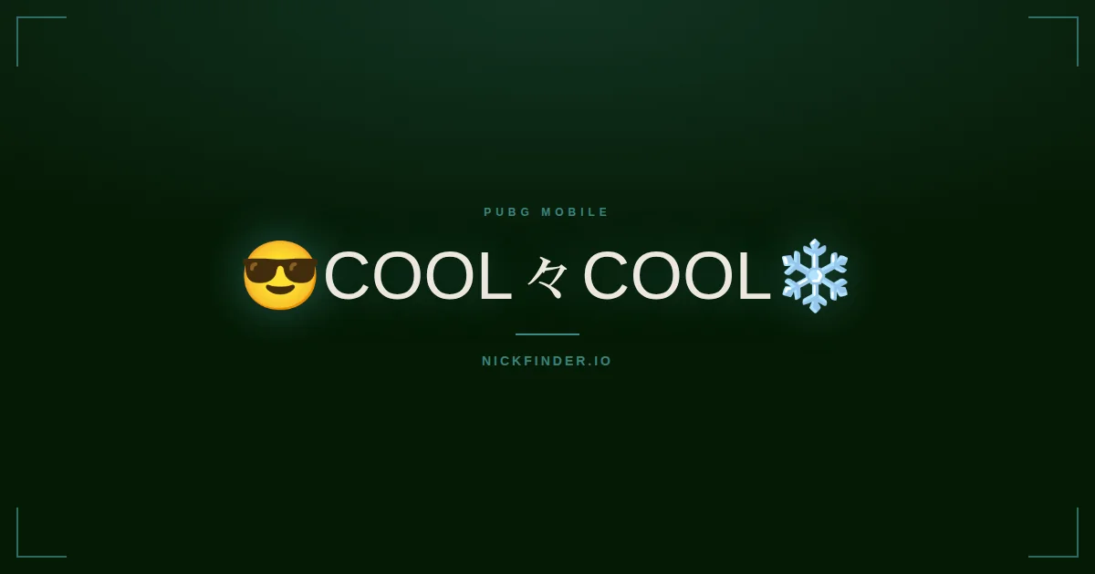 Cool PUBG Mobile names 2026 — decorated Unicode styles | NickFinder.io