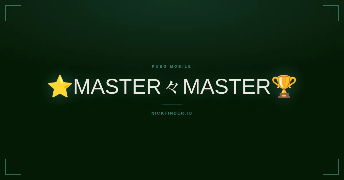 Master PUBG Mobile names 2026 — decorated Unicode styles | NickFinder.io