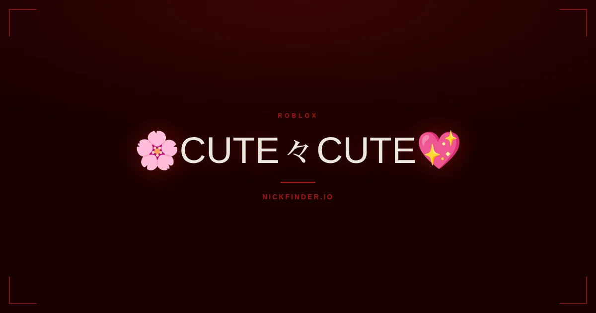 Cute Roblox names 2026 — decorated Unicode styles | NickFinder.io
