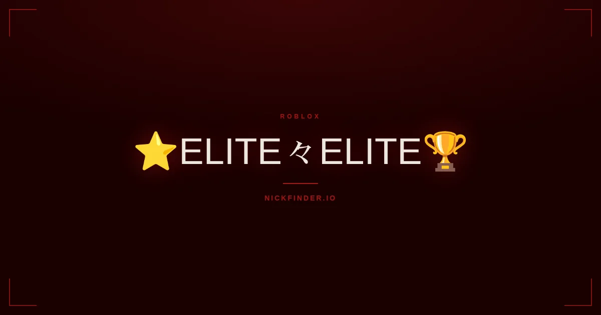 Elite Roblox names 2026 — decorated Unicode styles | NickFinder.io