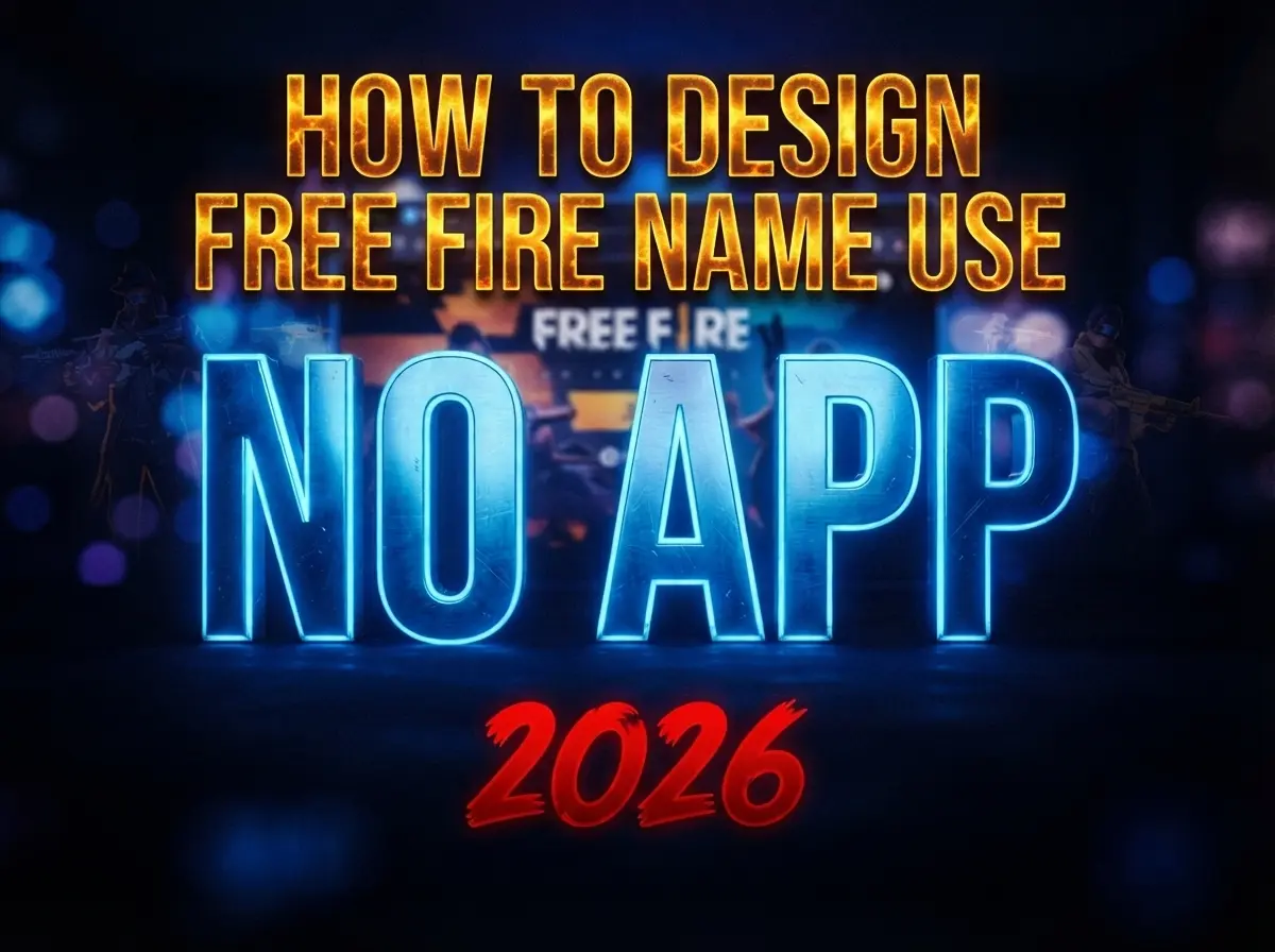 how to design free fire name without app 2026