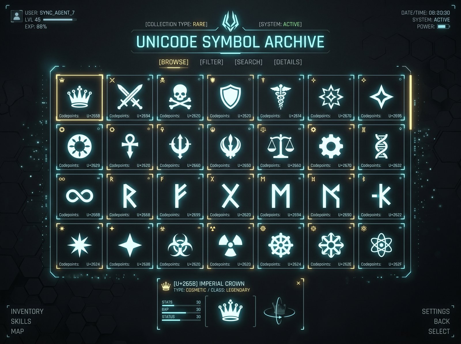 Rare Unicode symbols collection for gaming names 2026