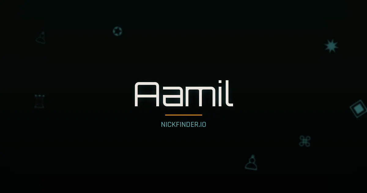 Aamil name meaning Divine — Arabic origin | NickFinder.io
