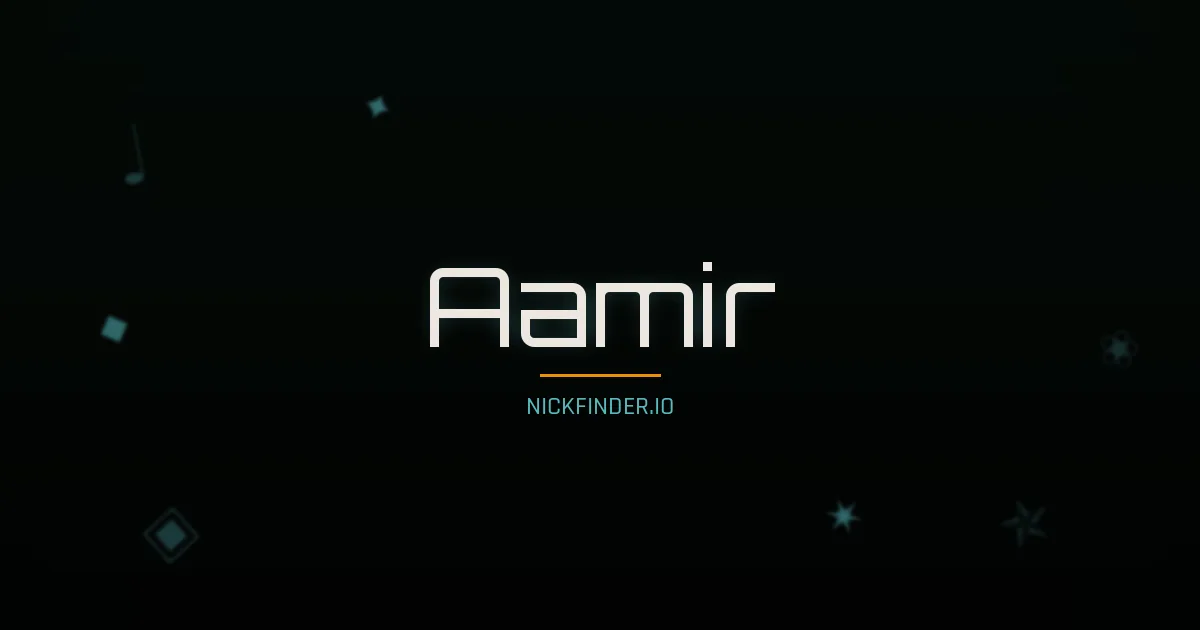 Aamir name meaning Generous — Arabic origin | NickFinder.io