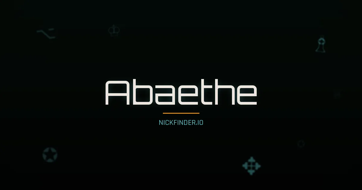 Abaethe name meaning Joyful — Portuguese origin | NickFinder.io