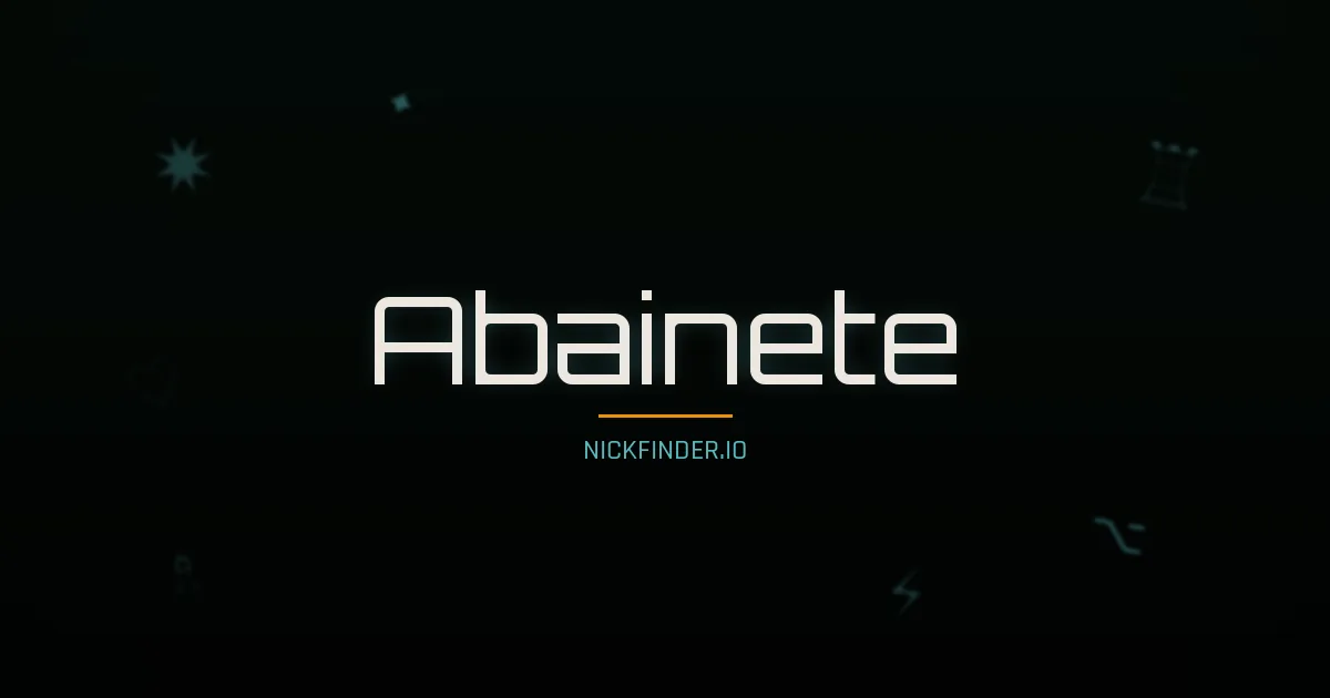 Abainete name meaning Joyful — Portuguese origin | NickFinder.io