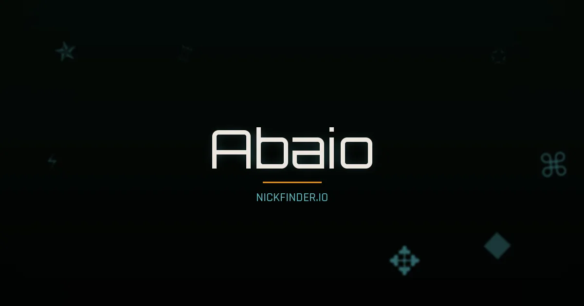 Abaio name meaning Pure soul — Portuguese origin | NickFinder.io