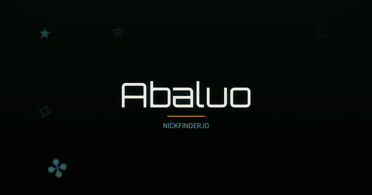Abaluo name meaning Gracious — Portuguese origin | NickFinder.io
