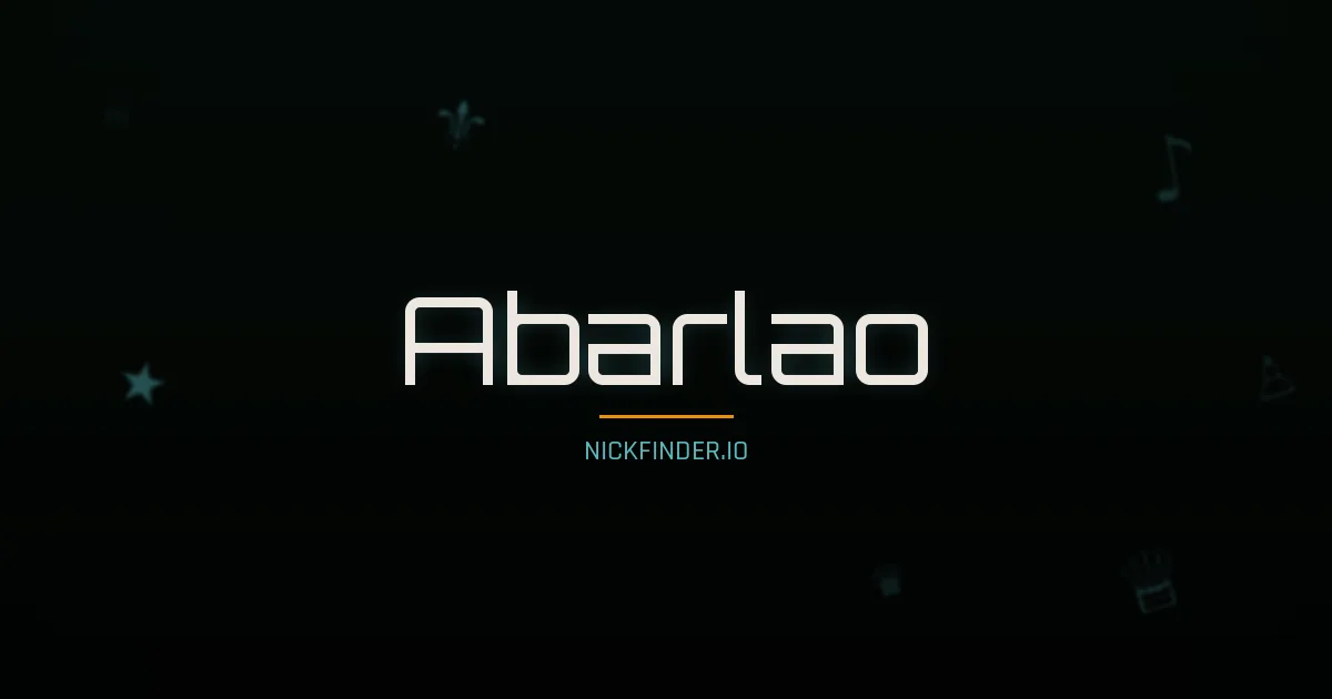 Abarlao name meaning Pure soul — Portuguese origin | NickFinder.io