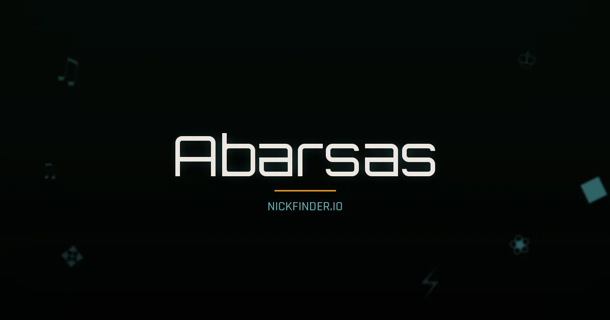 Abarsas name meaning Joyful — Portuguese origin | NickFinder.io