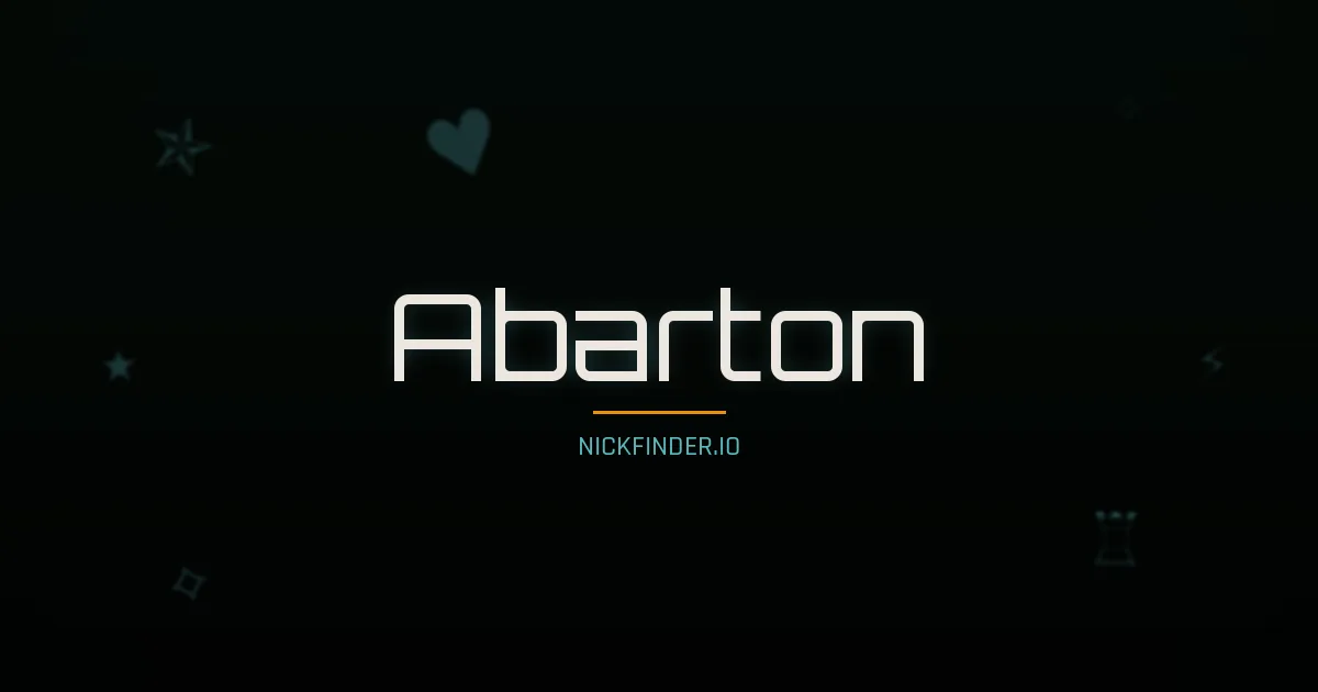 Abarton name meaning Brave heart — Portuguese origin | NickFinder.io