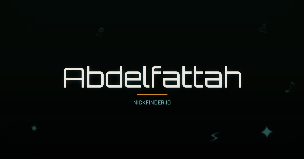 Abdelfattah name meaning Honorable — Arabic origin | NickFinder.io