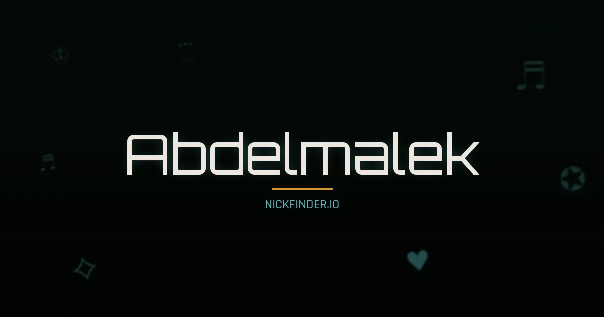 Abdelmalek name meaning Prosperous — Arabic origin | NickFinder.io