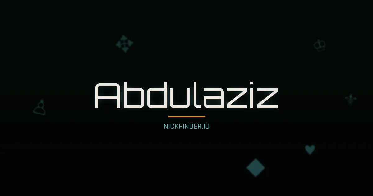 Abdulaziz name meaning Brave heart — Arabic origin | NickFinder.io