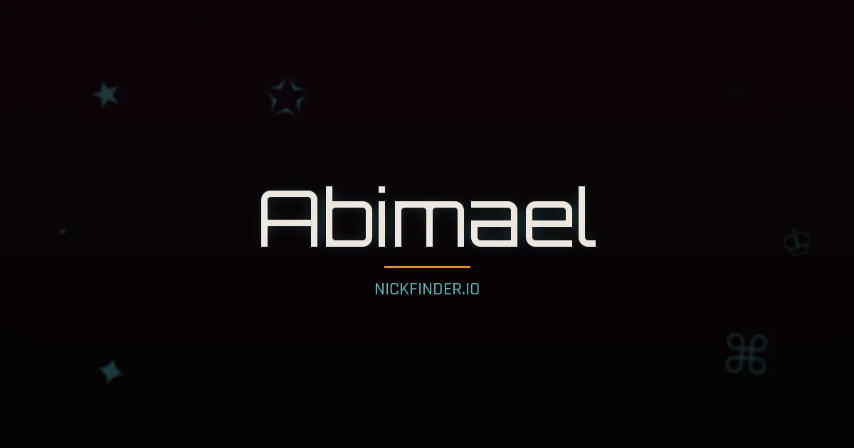 Abimael name meaning Brave heart — Portuguese origin | NickFinder.io