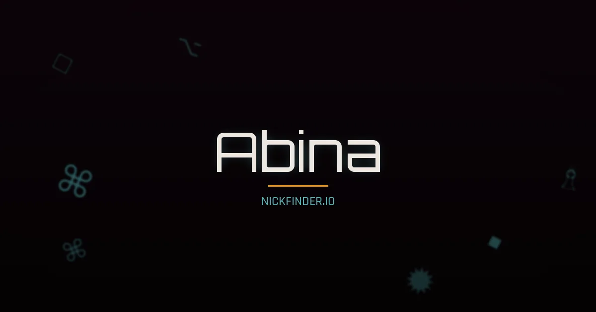 Abina name meaning Faithful — Portuguese origin | NickFinder.io