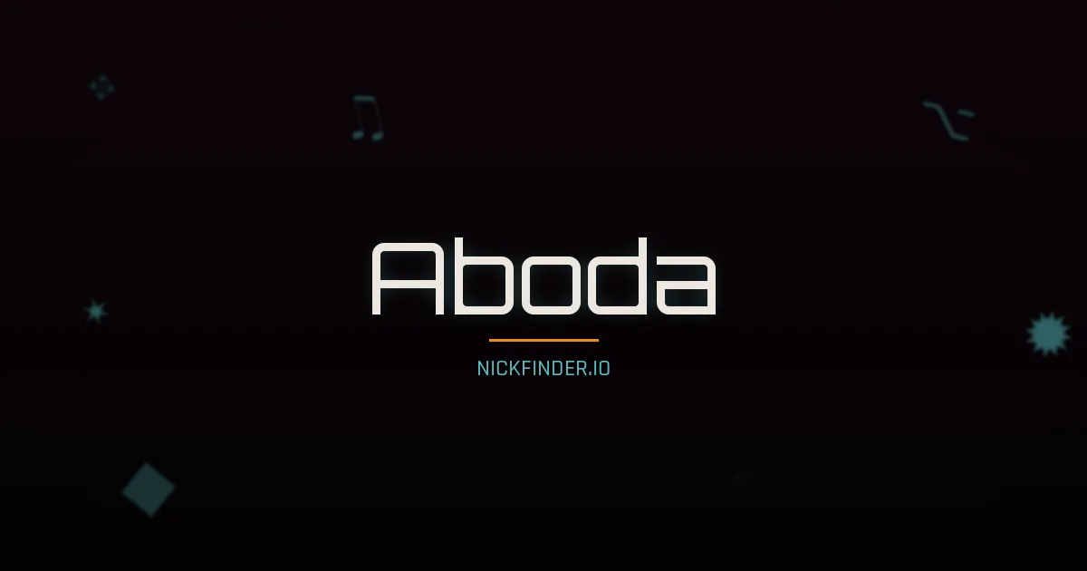 Aboda name meaning Radiant — Portuguese origin | NickFinder.io