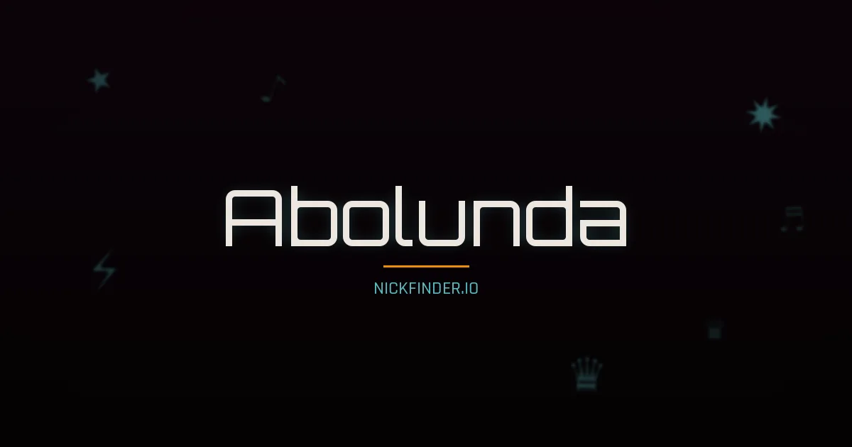 Abolunda name meaning Blessed — Portuguese origin | NickFinder.io