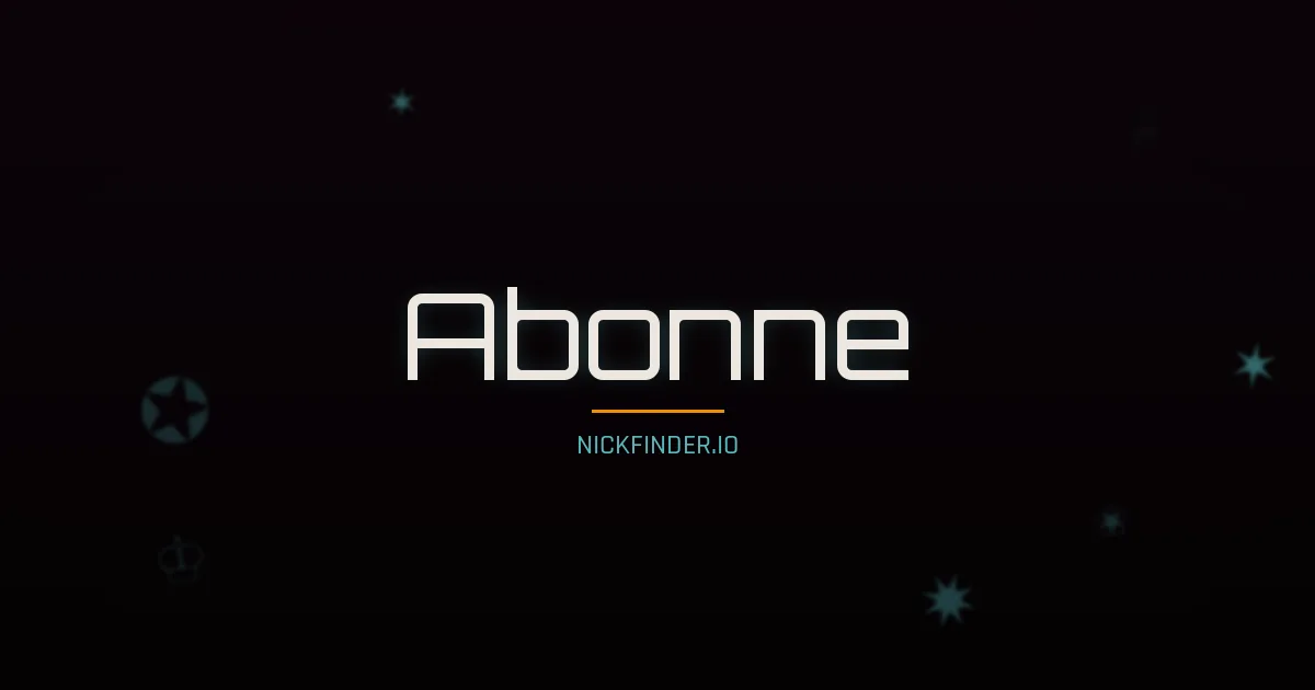 Abonne name meaning Eternal — Portuguese origin | NickFinder.io