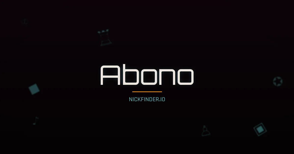 Abono name meaning Joyful — Portuguese origin | NickFinder.io