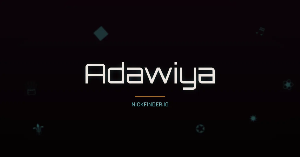 Adawiya name meaning Generous — Arabic origin | NickFinder.io