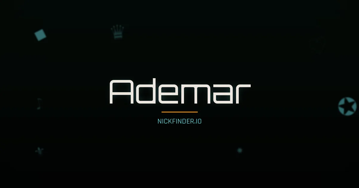 Ademar name meaning Joyeux — French origin | NickFinder.io
