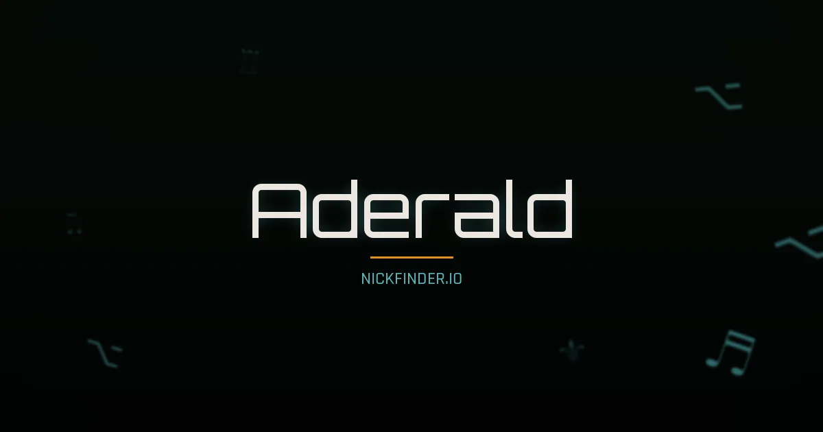 Aderald name meaning Radiant — German origin | NickFinder.io