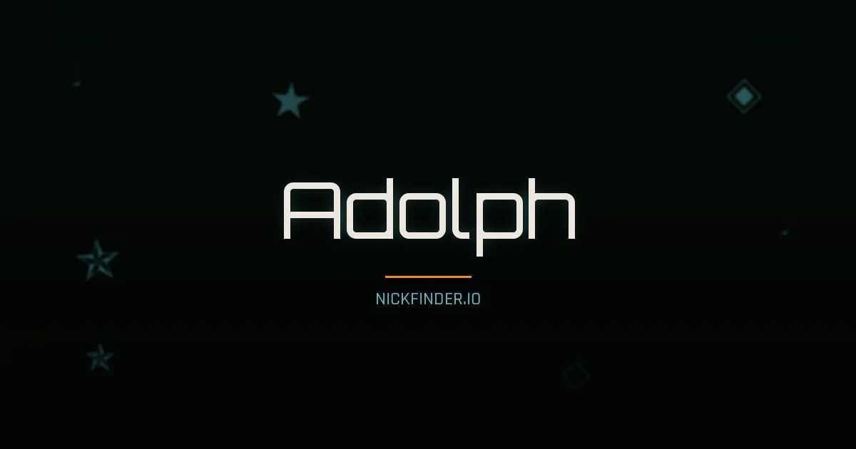 Adolph name meaning Strong guardian — German origin | NickFinder.io