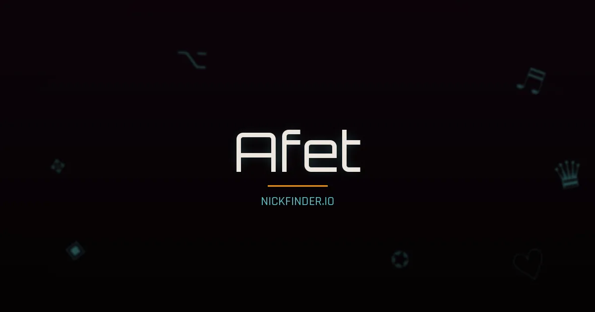Afet name meaning Victorious — Turkish origin | NickFinder.io
