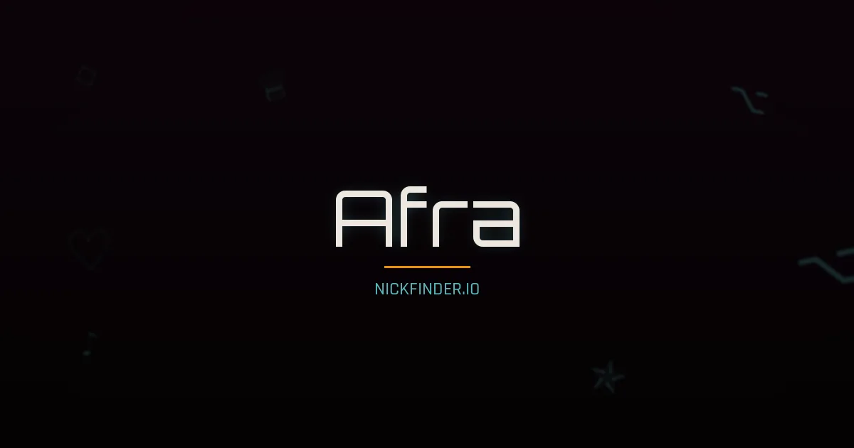 Afra name meaning Generous — Arabic / Turkish origin | NickFinder.io