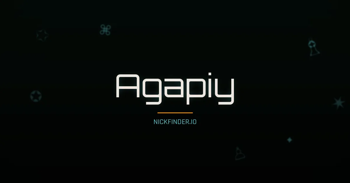 Agapiy name meaning Pure heart — Russian origin | NickFinder.io