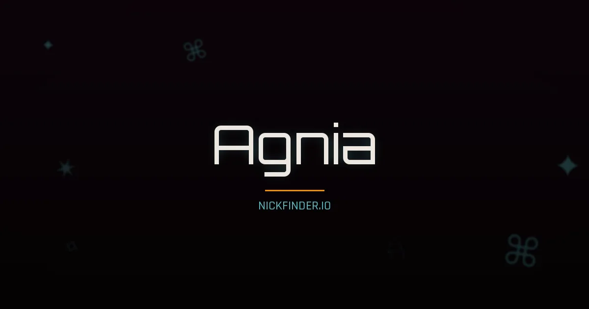 Agnia name meaning Faithful — Russian origin | NickFinder.io