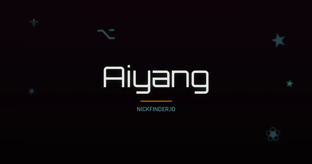 Aiyang name meaning Prosperous — Chinese origin | NickFinder.io