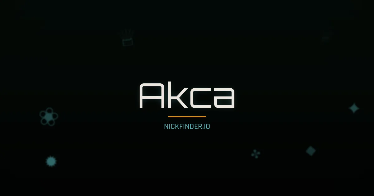 Akca name meaning Faithful — Turkish origin | NickFinder.io