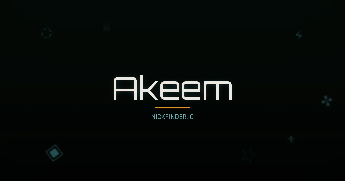 Akeem name meaning Honorable — Arabic origin | NickFinder.io