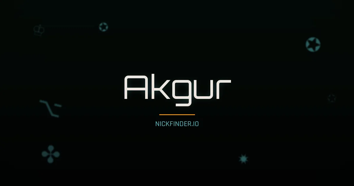 Akgur name meaning Pure heart — Turkish origin | NickFinder.io