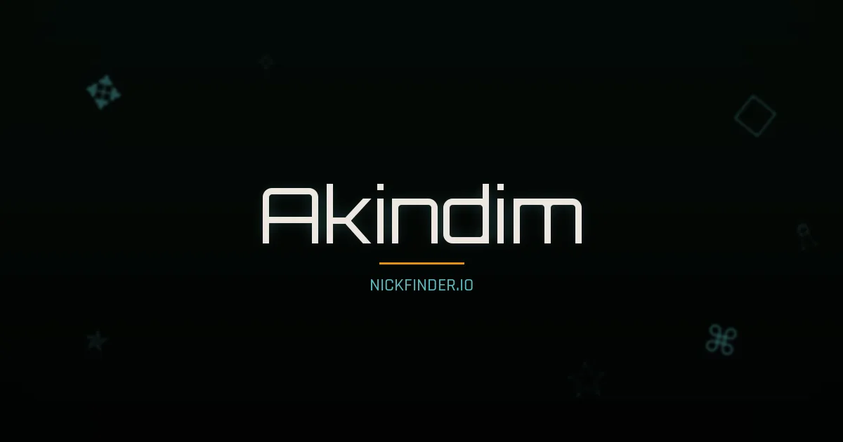 Akindim name meaning God's gift — Russian origin | NickFinder.io