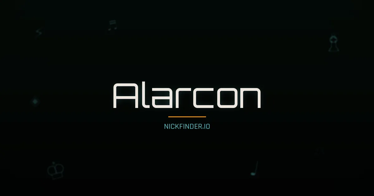 Alarcon name meaning Sagrado — Spanish origin | NickFinder.io