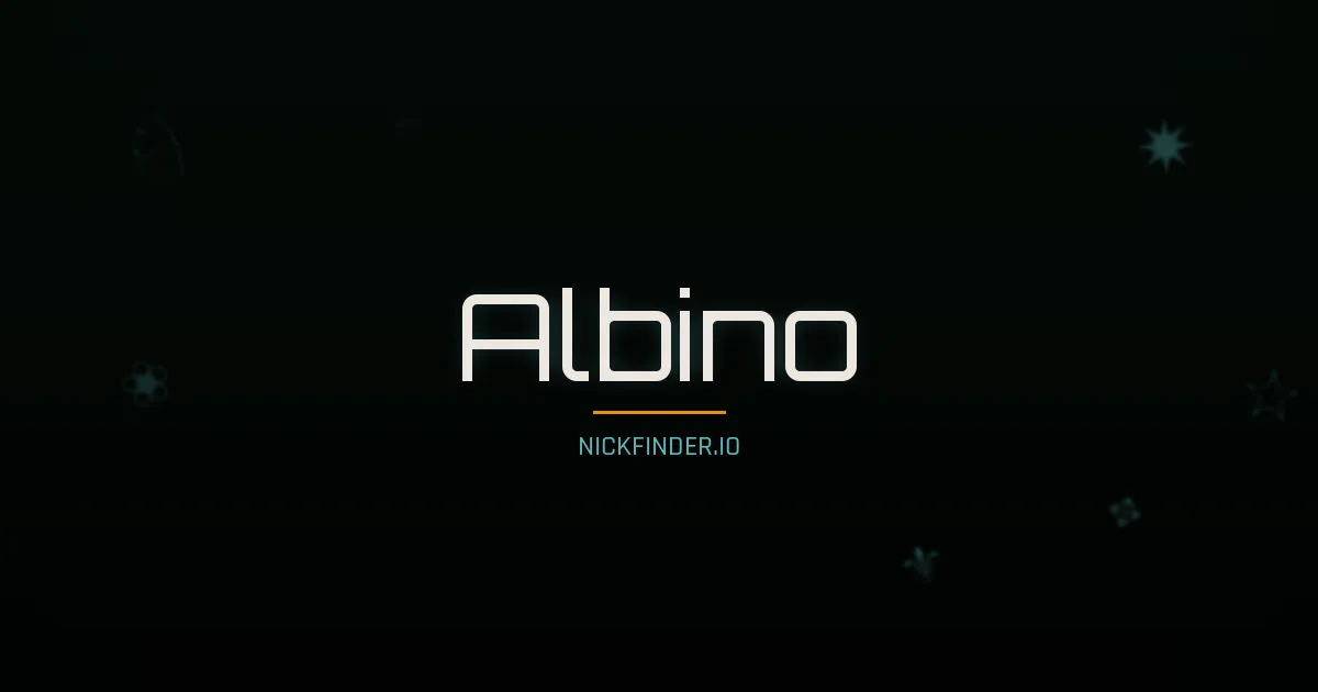 Albino name meaning Brillante — Spanish origin | NickFinder.io